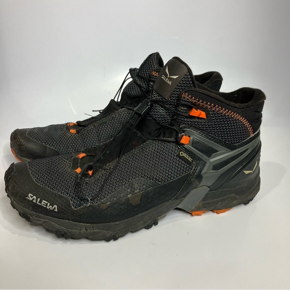 Salewa Men’s intro flex 2 mid goretex sneakers hiking boots black size 10.5 - Picture 5 of 15